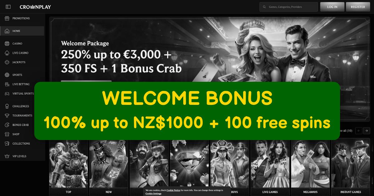 CrownPlay Casino welcome bonus